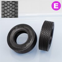 2 PCS RC Tire High Quality Rubber Tyre For Tamiya 1/14 Rc Truck Trailer Tipper Semi-trailer Truck RC Truck Accessories Parts