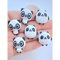 10Pcs New Cute Mini Panda Resin Series Flat back Scrapbooking DIY Jewelry Craft Decoration Accessories