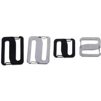 2/4Pcs Stainless Steel Double Opening Connecting Adjustable Buckle Backpack Strap Waistpack Strap Carabiner Clip Buckle Fitting