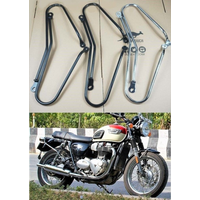Pannier Rail Saddlebag Supports Guard Bars for Triumph Bonneville T120 T100 Thruxton 1200 Street Twin Cup 2016-2022 16 17 18-22