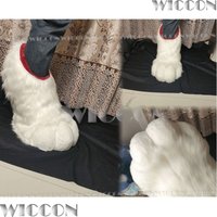Furry Kig Foot Cute Toe Fursuit Kigurumi Cosplay 3D Print Animal Beast Foot Furred Costume Gift Holloween Roleplay Customized