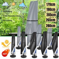 Patio Umbrella Parasol Cover Waterproof Outdoor Banana Straight Style Cover with Zipper Fits Cantilever Umbrella Up to 170-280cm