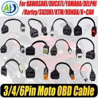 Motorcycle OBD2 Connector For KTM/YAMAHA/HONDA/SUZUKI/Ducati OBD2 Diagnostic cable For Kawasaki/Harley Moto OBD Adapter Cable