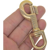 extra large 3 inches Brass Swivel spring bolt Trigger Hooks Keychain lobster clasp D ring 14 mm horse pet leash DIY
