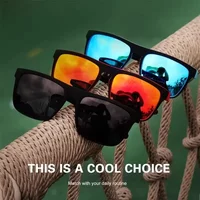Fashion Sports Sunglasses Polarized UV Protection Personalized Glasses Square Frame Metal Men's And Women's UV400 Eyewear