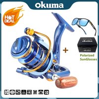 Okuma High Speed Fishing Reel with 10KG Max Drag 5.2:1 Metal Spool Spinning Wheel Gear Ratio High Speed Casting Fishing Reel