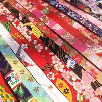 Patterned Paper Strips Lucky Star Origami Craft Paper Handmade Art Paper Folding