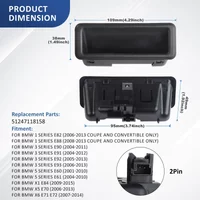 7118158 51247118158 Black Trunk Lock Handle Push Button For BMW 3 Series E92 2005-2013 For BMW 3 Series E93 2006-2013