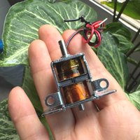 DC 12V Solenoid Electromagnet Self-holding Suction Push-Pull Type Electric Solenoid Magnet for Electric Gun/ Charging Station