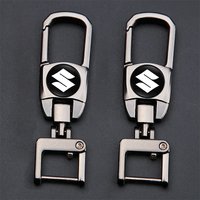Car Keychain Titantium Carabiner Hook Key Ring Key Holder For Suzuki Swift Jimny Ignis Alto SX4 Splash Baleno Vitara Car Gadgets