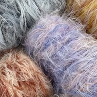 250g 8cm Long Imitation Mink Fur Yarn for Hand Knitting Crocheting Fuffly Yarn Knit Sweater Scarf Hat Thread Crochet Bag Yarn