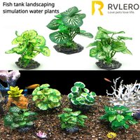 Water Simulation Aquatic Plants Fish Tanks Aquarium Decorations Reptile Boxes Table Decorations Emulation Fabric Art Leaves