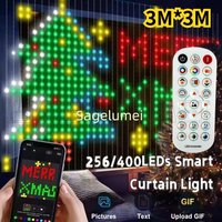 Inteligentna kurtyna świetlna LED 1,6M-3M, sterowana aplikacją, RGB, możliwość tworzenia własnych wzorów, oświetlenie ambientowe do domu, na święta, imprezy, dekoracje świąteczne.