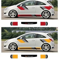 Autocollants en vinyle pour voiture, pour OPEL MOTORSPORT RALLY, décalcomanies de modification personnalisées