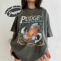 Lilo And Stitch Pudge Controls The Weather Comfort Y2K Unisex Top Magic Vintage Dark Academia Bookish Literary Shirt Streetwear