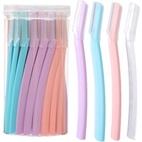 5/10/24pcs Eyebrow Trimmer Knives Portable Face Razor Hair Remover Eye Brow Epilation Hair Removal Cutter Shaver Blades Makeup