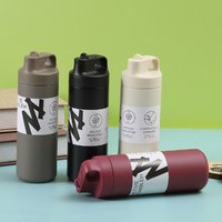550ML 304 Stainless Steel Suction Nozzle Sports Men Women Office Business Kettle Thermos Bottle Portable Coffee Suction Cup