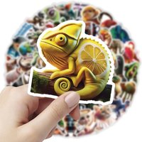 AliExpress NONE 100/50PCS AI Abstract Brainrot Abstract Stickers Fun Tung Tung Sahur Italian Brainrot Graffiti Decals DIY Scrapbook Laptop Bike