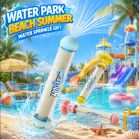 Pusher Type Fun Fireworks Water Jet Spray Firework-Shaped Spray Water Gun Prop Outdoor for Bathing, Pool, Party Entertainment