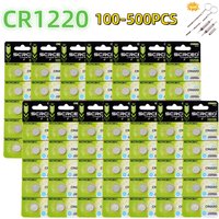 100-500PCS CR1220 3V Lithium Button Battery BR1220 LM1220 DL1220 L04 5012LC Coin Cell Watch CR 1220 Batteries for Toys Remote