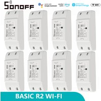 SONOFF BasicR2 Basicr4 Wifi Switch Smart Home Automation Module Wireless Relay DIY Timer Switch Via EwelinkAPP Works With Alexa