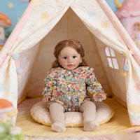 66cm Lifelike Pippa Toddler Reborn Doll 3D Handmade Soft Touch Full Body Realistic Bebe Art Collectible Girl Toy