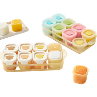 AIBEDILA Baby Complementary Food Box Steamed Cake Mold Detachable Ice Tray Children Complementary Food Heatable Box With Lid
