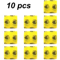 1/6/10 pcs Yellow Bee Printed Self Elastic Bandage 5cm Adhesive Athletic Tape Wraps for DIY Tattooing Wrist Joint Pet