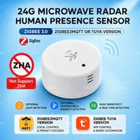 Zigbee 24G Mmwave Radar Presence Sensor Temperature Humidity Brightness Human Detector Motion/Static Detection For TUYA 2MQTT