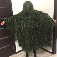 Adult Outdoor Hunting Cloak Ghillie Suit Photography Clothes Ghillie Clothes Camouflage Hunter Jungle Hunting Poncho