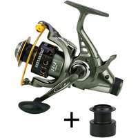 Double Spool 14+1BB Metal Spool Double Brake Reel Spinning Reel Gear Ratio 4.9:1/5.2:1 Left/Right Hand Fishing reel Trolling