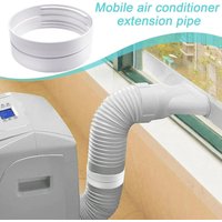 Portable AC Hose Coupler Fits 5.9in Tube Exhaust Hose Adapter for Garage Home Appliance Intake Outlet Cooling Heating Mobile