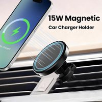 Support de téléphone magnétique pour grille d'aération de voiture 15W, support de chargeur sans fil pour Magsafe iPhone 17 16 15 Pro Max 14 13 12, Station de charge rapide