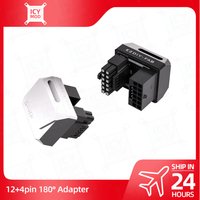 Graphics Card 16PIN Converter 180 Degree PCIe 5.0 GPU Adapter black/white for RTX Geforce 4090 4080 4070 Easy to Install