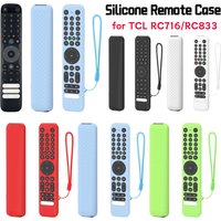 Silicone Remote Case for TCL RC716/RC833 GUB1 Remote Protective Case Anti-Slip Remote Cover Shockproof Silicone Sleeve Anti-Drop
