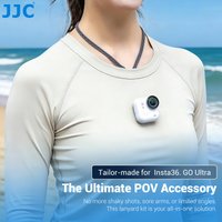 JJC Chest Neck Strap for Insta360 Go Ultra Accessories POV Vlog Live Streaming Magnetic Lanyard with Soft Silicone Base
