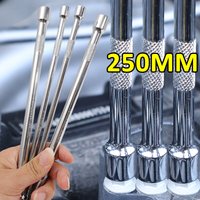 1/4 3/8 Socket Ratchet Wrench Extension Bar 250mm Long Bar Steering Sleeve Connecting Rod Car Repairing Accessories