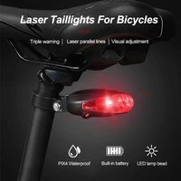 AliExpress NONE 5 LED Bike Tail Lamp Night Riding Laser Light Outdoor Cycling Waterproof Safety Warning Taillight