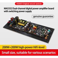 Ysaio Ma5332Ms Pure Power Amplifier High-Power Digital Amplifier Board Hifi Audiophile-Grade Dual-Channel Module 2X200W