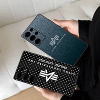 Jacket Alpha Industries Phone Case For Samsung S 24 Fe 25 Ultra Plus 20 Lite 21 30 22 23 24 22 Ultra 5G Fundas