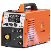 HITBOX 6-in-1 MIG Welder MMA Gas/Gasless Aluminum Welding Machine 220V MIG250 Synergic Single Pulse MIG Lift TIG Spot 2T/4T Function
