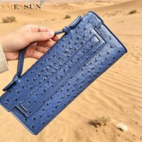 XMESSUN New Customized Ostrich Pattern Clutch Bag For Women, Designer Party Tote Bag High Quality Trendy PU Leather Handbag Ins