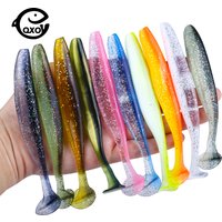 QXO 10pcs/Lot 7cm 10cm 13cm Soft Worm Lures Silicone Bait Sea Fish Pva Swimbait Wobblers Goods For Fishing Artificial Tackle