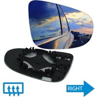 Heated Convex Wing Door Rearview Mirror Glass Right For 2009-12 VW Golf 6 MK6 5K