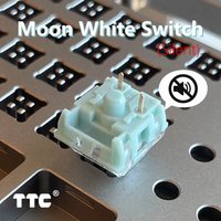 TTC Silent Bluish White Switch HiFi Sound 3Pin Tactile SMD RGB 42g For Mechanical Keyboard Mute Switches Factory lubrication