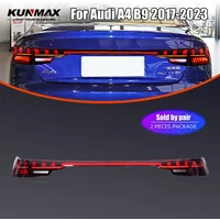 Pair Of LED Tail Lights For Audi A4 B9 2017-2023 DRL Reverse Brake Turning Signal Plug And Play Car Rear Tail Light Assembly