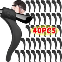 5/20pairs Silicone Anti-slip Ear Hooks Women Men Antiskid Glasses Leg Ear Sleeve Clear Anti-fall Eyewear Holder Accessories