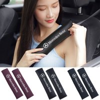 Car Seat Belt Cover Safety Shoulder Protector Pad For Mercedes Benz W203 W204 W205 W206 W212 CLK GLA B C E S Class Accessories