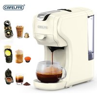 CAFELFFE 3 IN 1 Capsule Coffee Machine, 20Bar & Adjustable Cup Holder ,Hot Cold Brew Coffee Maker For NS, DG and Coffee Grounds