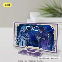 Genshin Impact Dottore x Pantalone CP Anime Cosplay Acrylic Stand Model Plate Desk Decor Standing Sign Desktop Mascot Gift